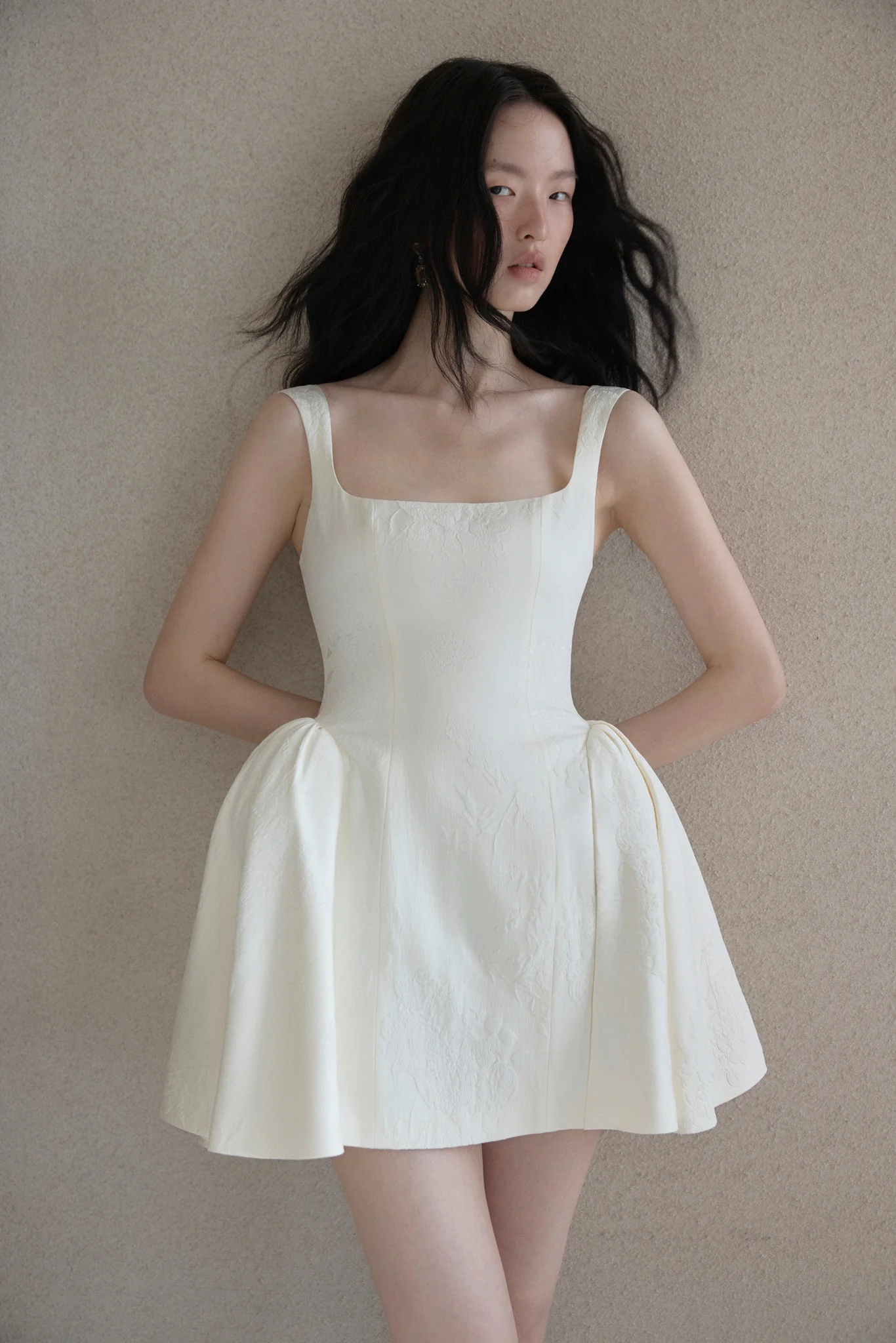 Petal Brocade Dress - Image 4