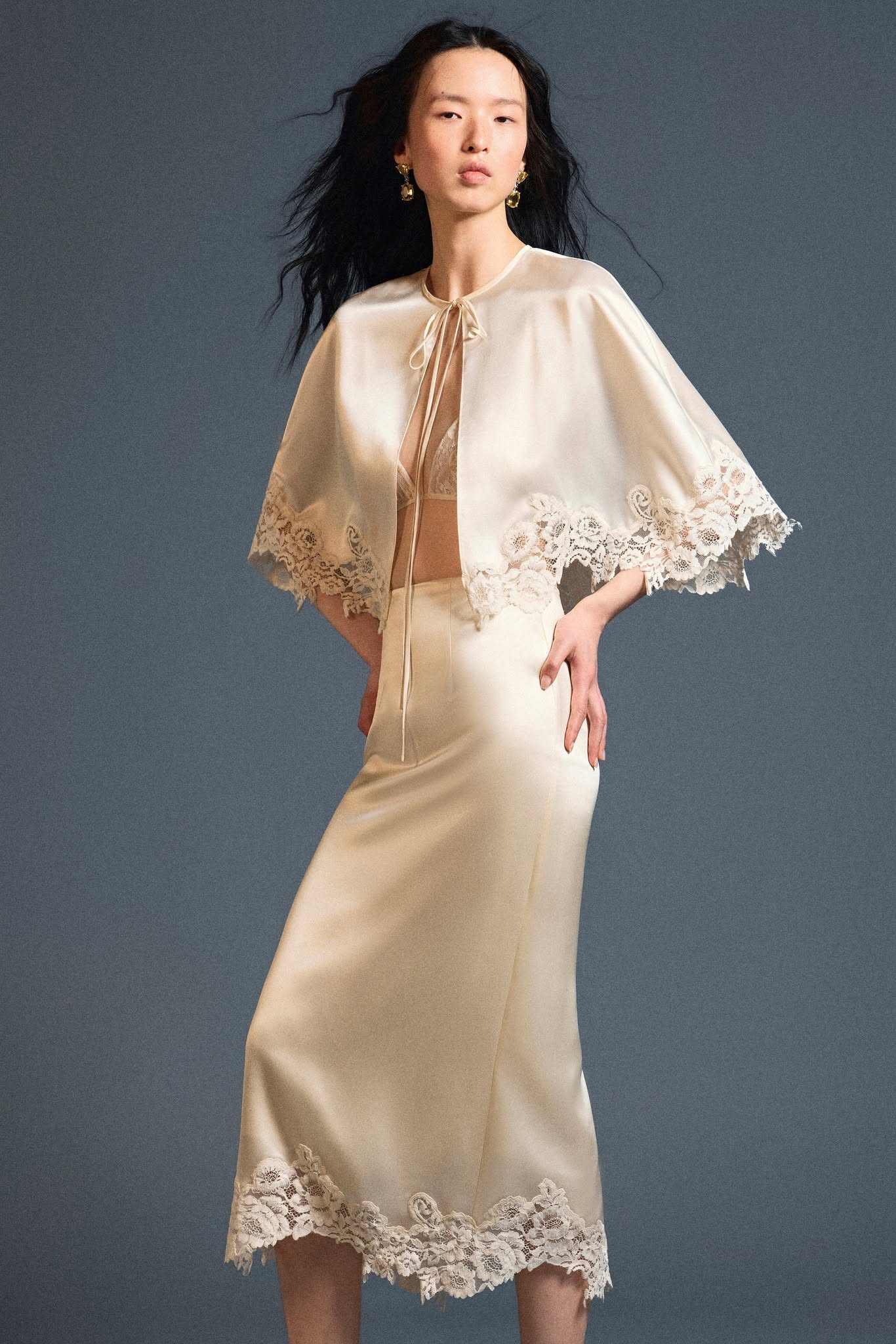 Velour Silk Cape - Image 2