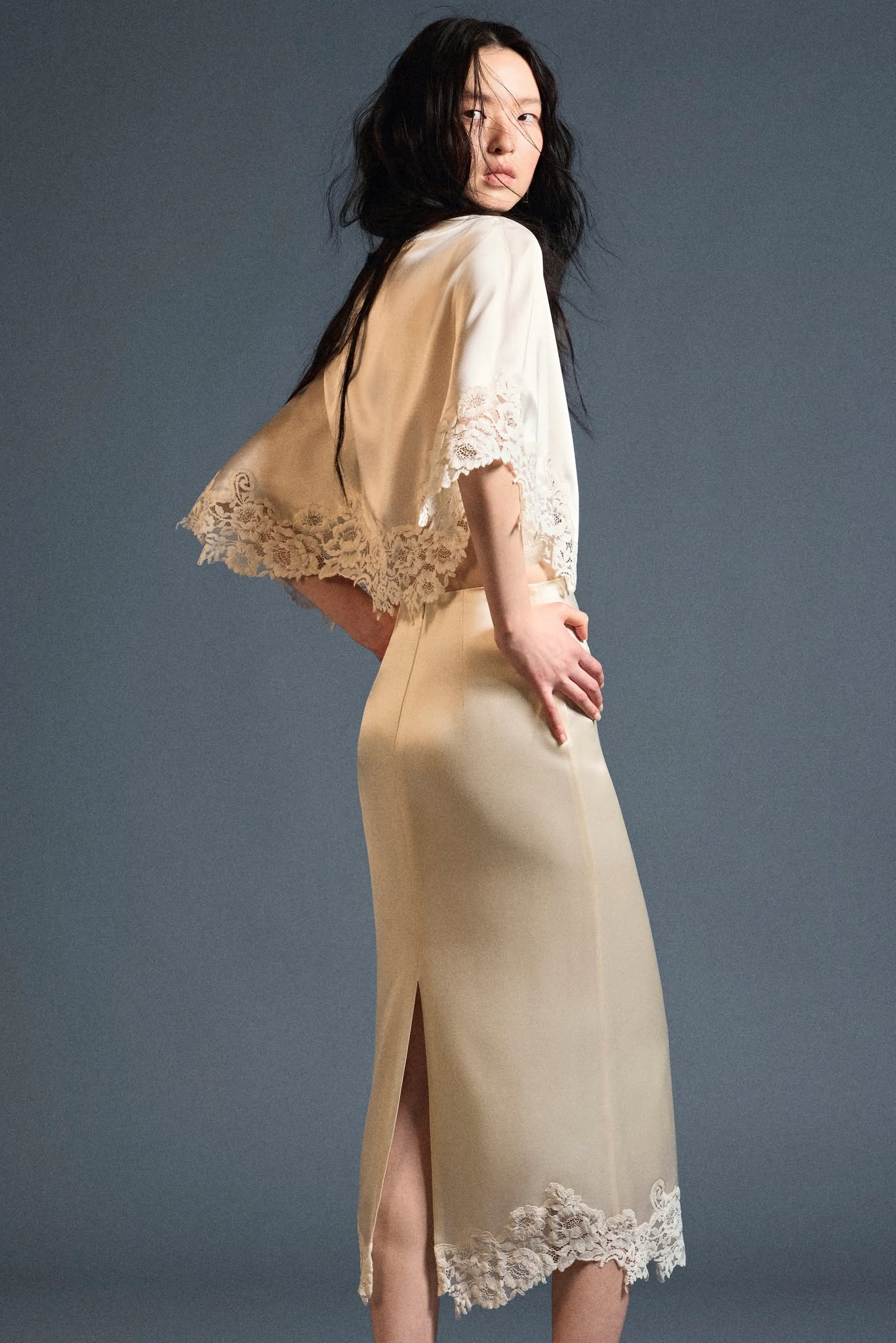 Velour Silk Cape - Image 4