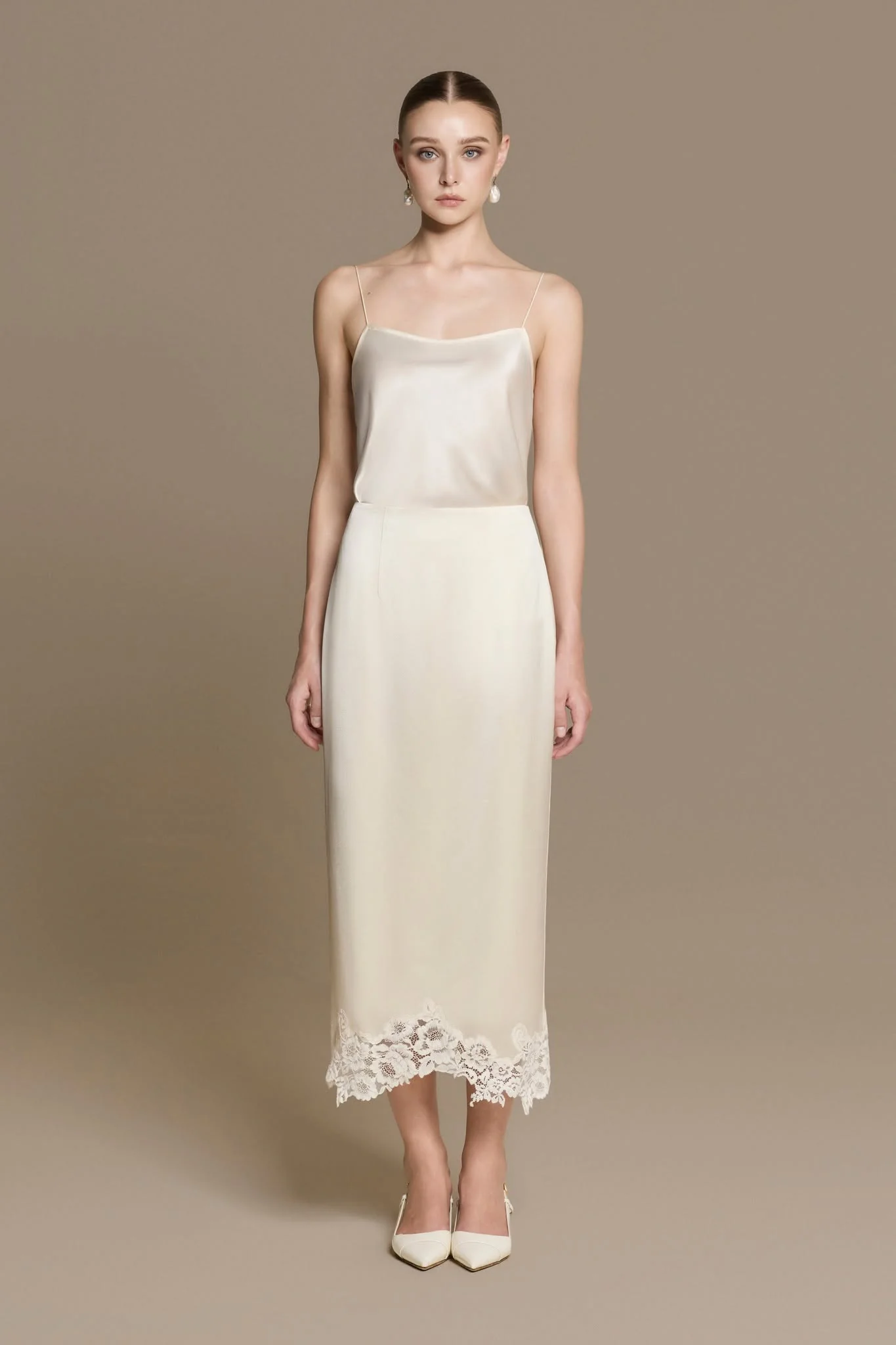 Velour Silk Skirt