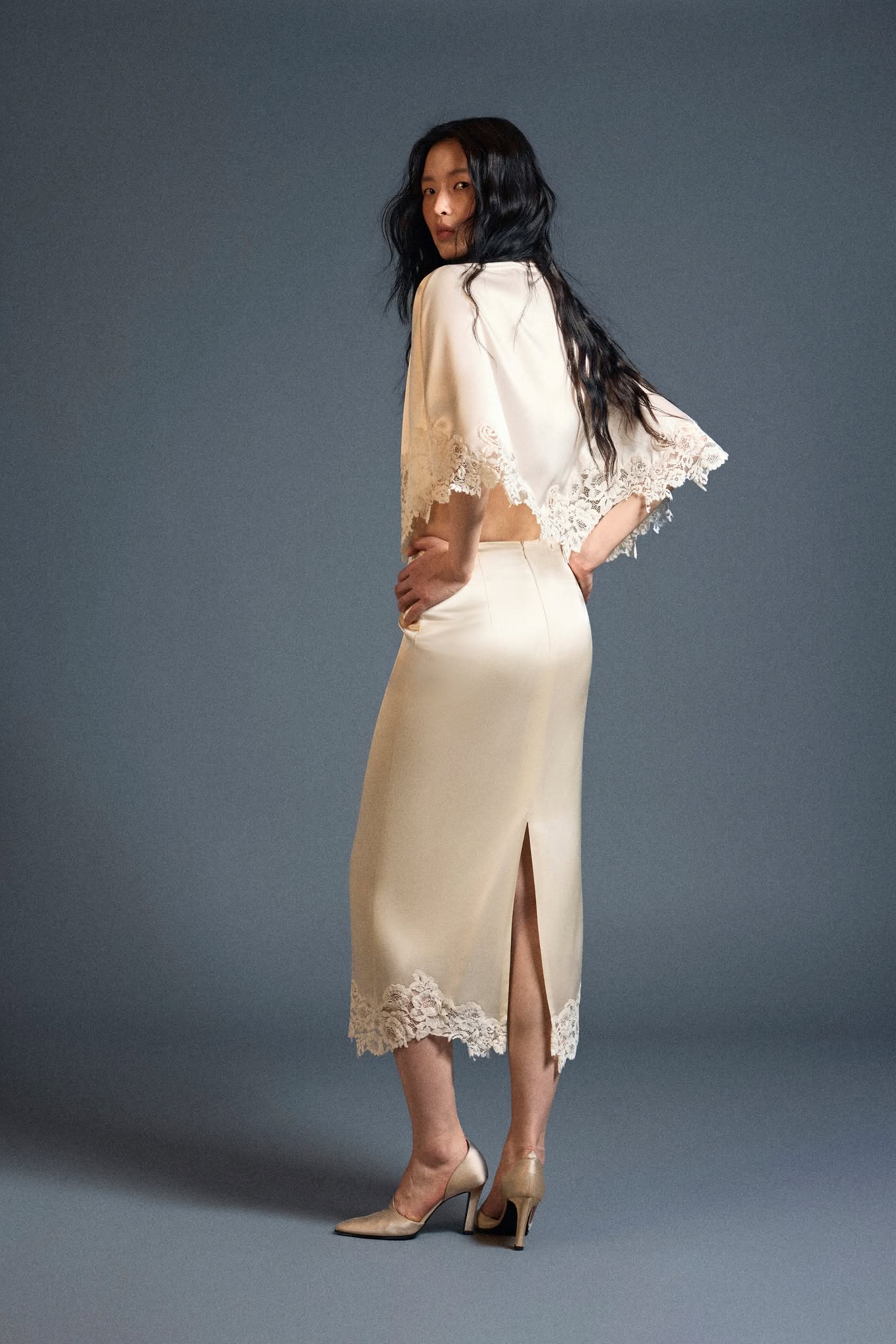 Velour Silk Skirt - Image 4